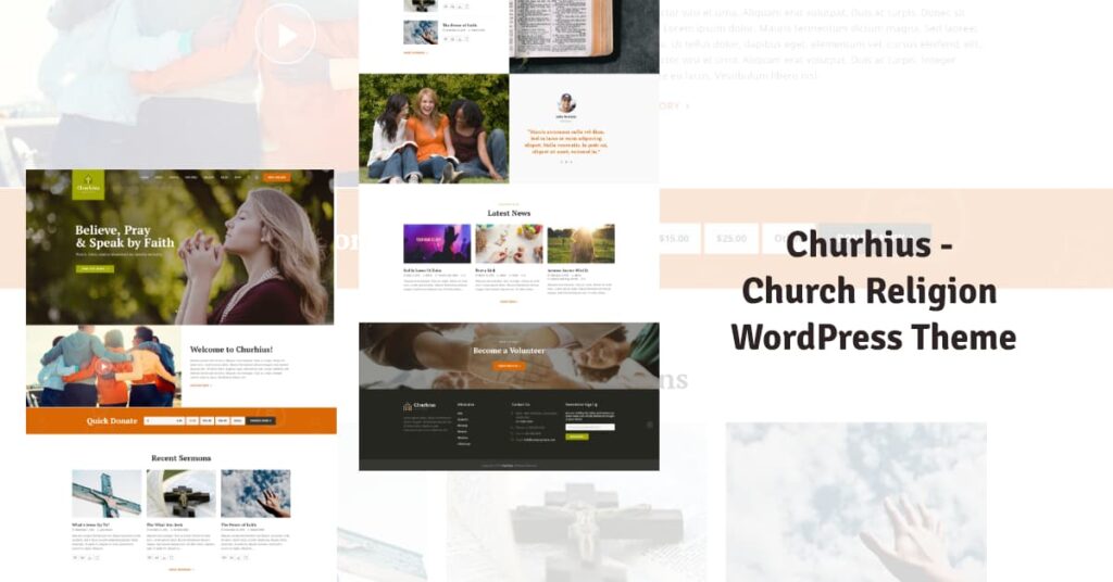 Churhius Church Religion WordPress Theme BoomDevs