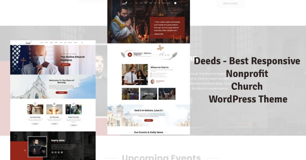 Deeds - Best Responsive Nonprofit Church WordPress Theme 
