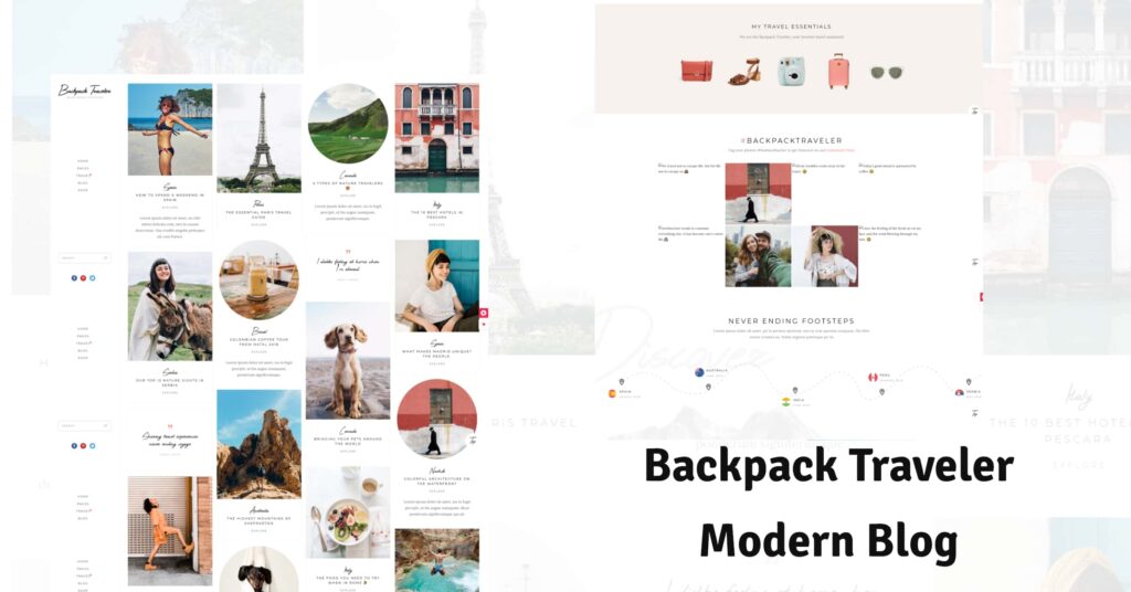 Backpack Traveler WordPress Themes for Travel Blogs