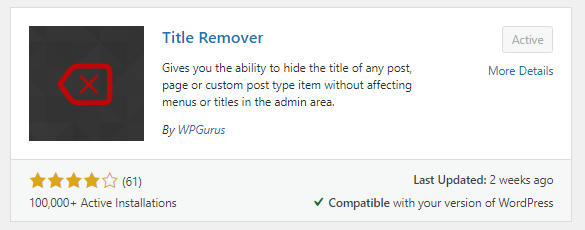 Remove page title in wordpress 2 BoomDevs