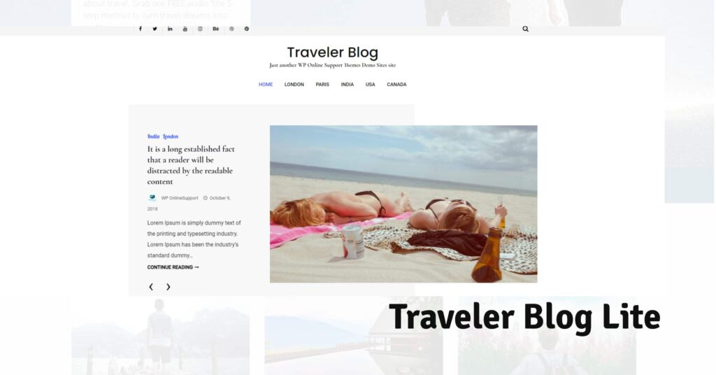 Traveler Blog Lite BoomDevs