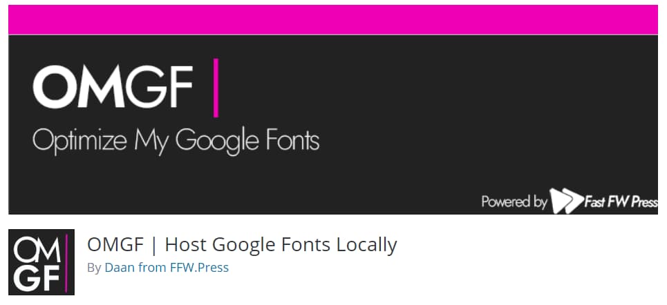 OMGF Host Google Fonts Locally BoomDevs