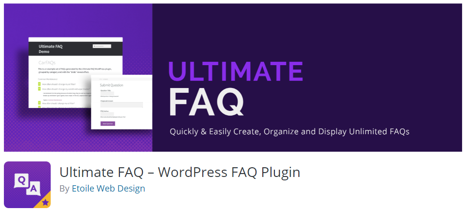 1. Ultimate FAQ – WordPress FAQ Plugin