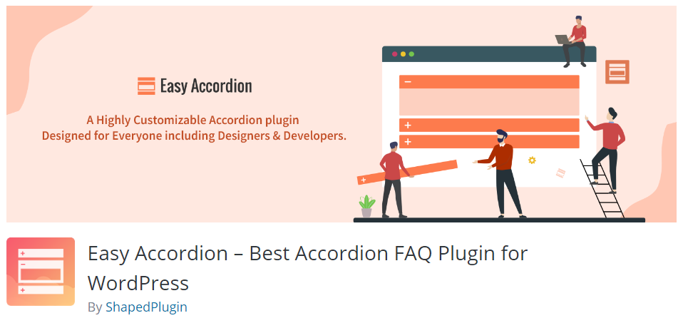 4. Easy Accordion – Best Accordion FAQ Plugin for WordPress