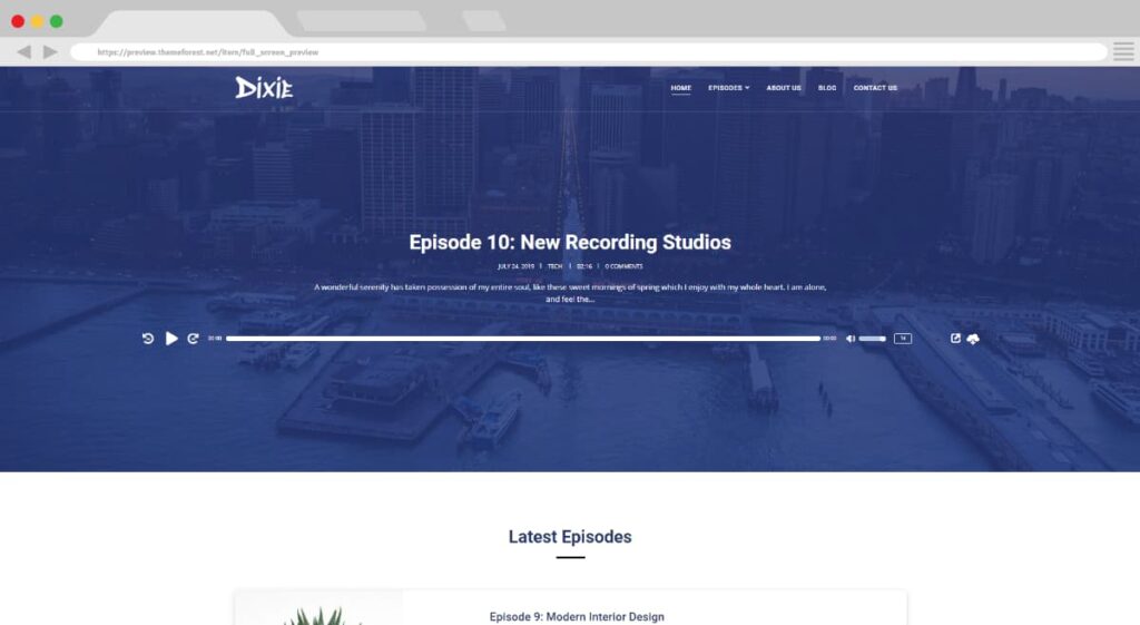 7. Dixie WordPress Theme BoomDevs