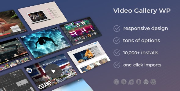 #3 Video Gallery WordPress Plugin w YouTube, Vimeo, Facebook pages