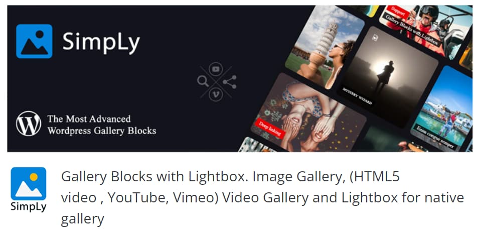 Gallery Blocks with Lightbox. Image Gallery