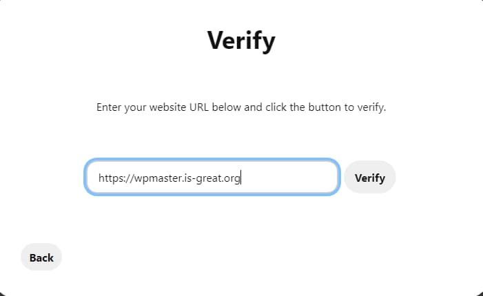 link verify option