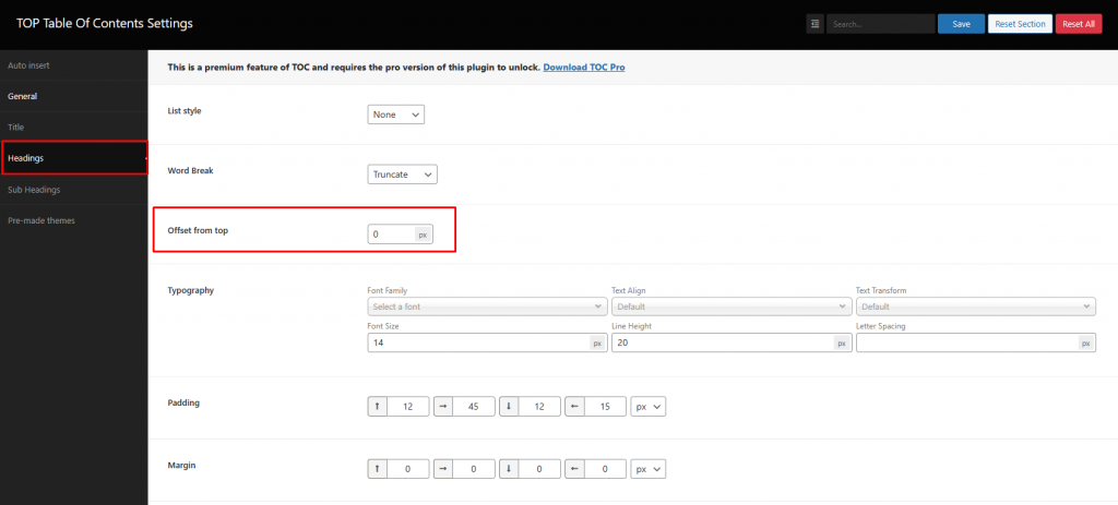 Toc Settings BoomDevs