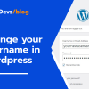 How To Change Username In Wordpress?
