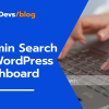 Admin Search in WordPress Dashboard