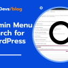 Admin Menu Search for WordPress