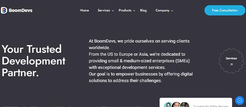 Boomdevs (Best Web Development Companies)