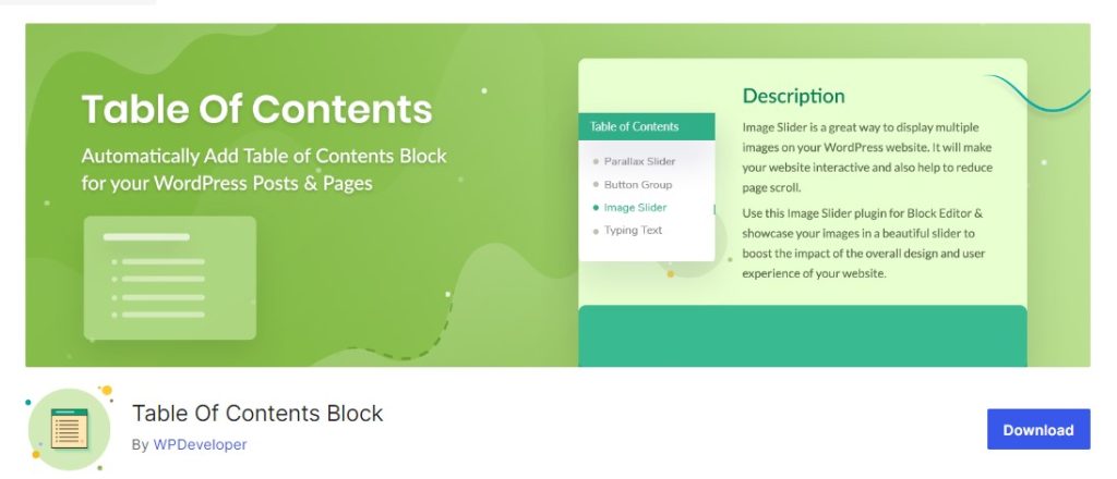table of content block BoomDevs