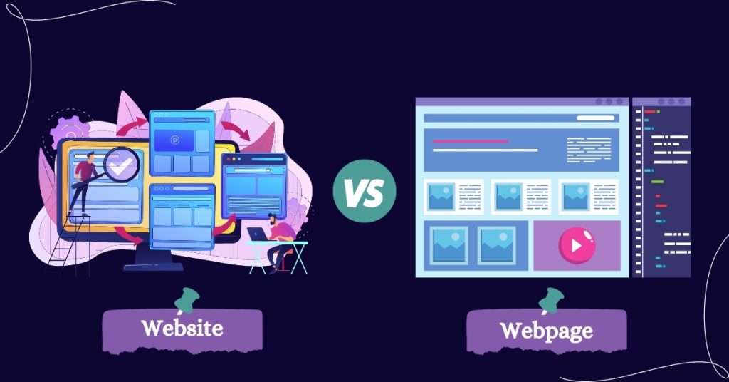 website vs webpage: what's the difference