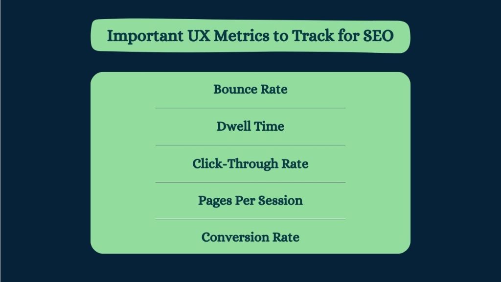 Important UX Metrics to Track for SEO