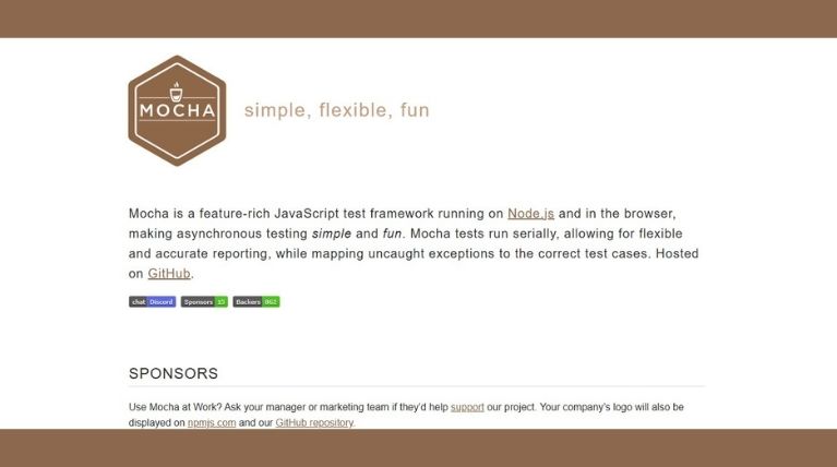 Mocha front-end testing framework