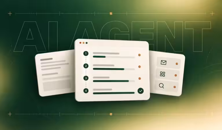 Step-by-step visual guide covering how to build your first AI agent, from picking a task to testing it against real examples