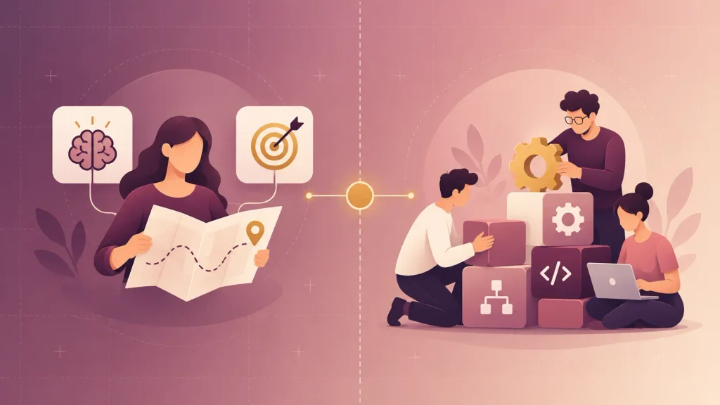 Hybrid approach to in-house vs outsourced AI development with an internal owner and external partner
