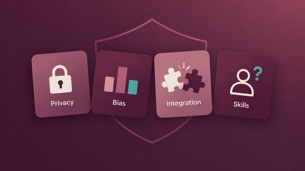 Four risks of AI analytics for businesses: data privacy, bias, integration complexity and skill gaps