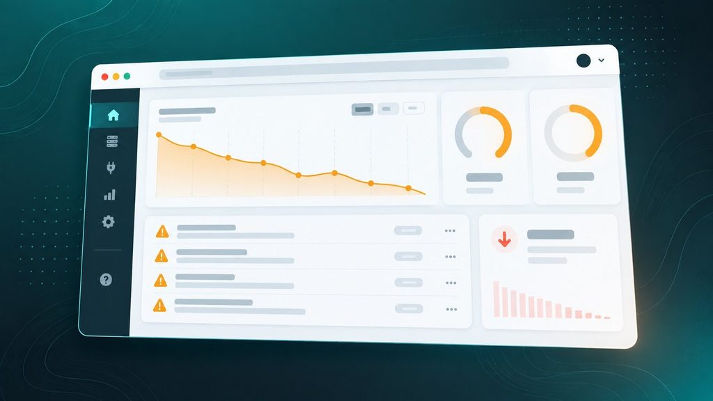 Dashboard showing legacy software signals that trigger a software modernization strategy