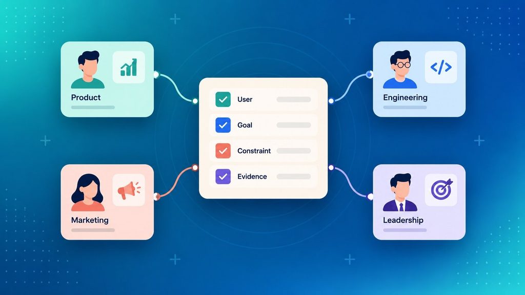 UI/UX consulting challenges around aligning product, engineering, marketing and leadership on shared UX decision criteria