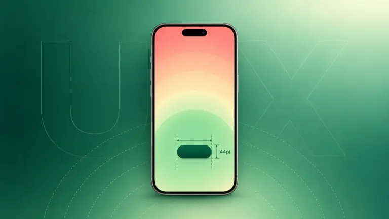 Smartphone app design illustrating mobile UI/UX best practices for 2026