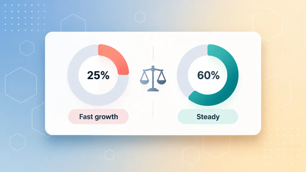 AI SaaS gross margins compared: about 25% for fast-growing startups versus 60% for steady peers