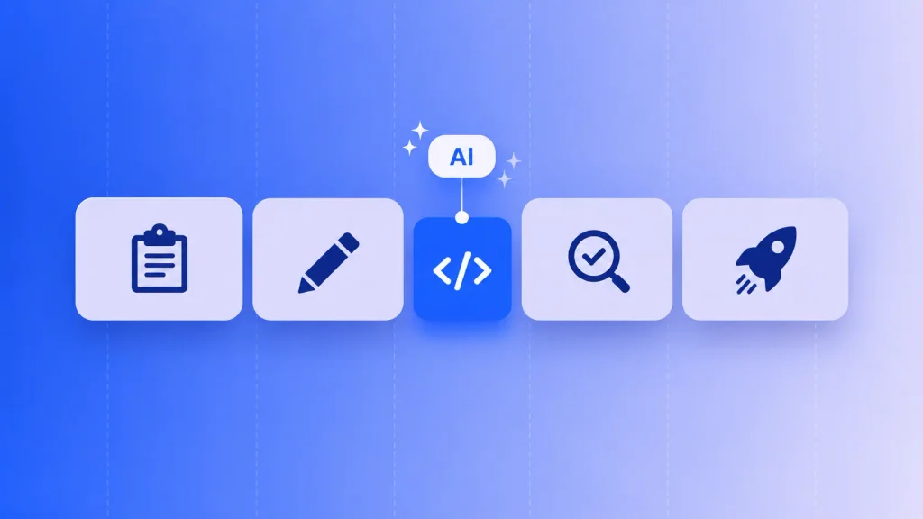 AI speeding up only the coding phase among five web app development phases