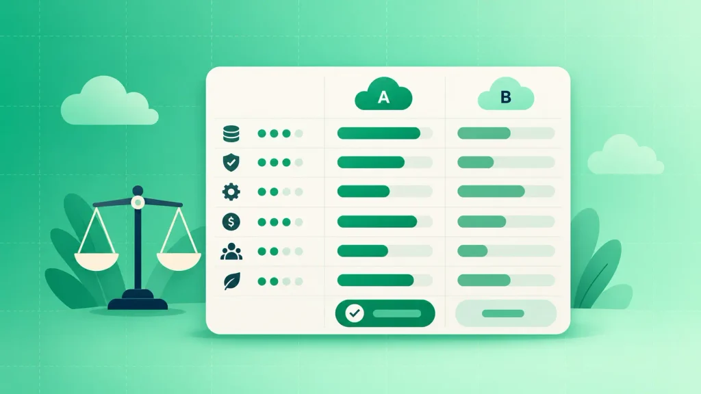 How to choose the right cloud service provider using a weighted scoring matrix after a pilot