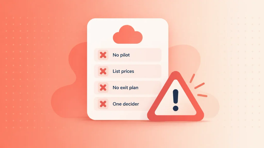 Common mistakes to avoid when deciding how to choose the right cloud service provider