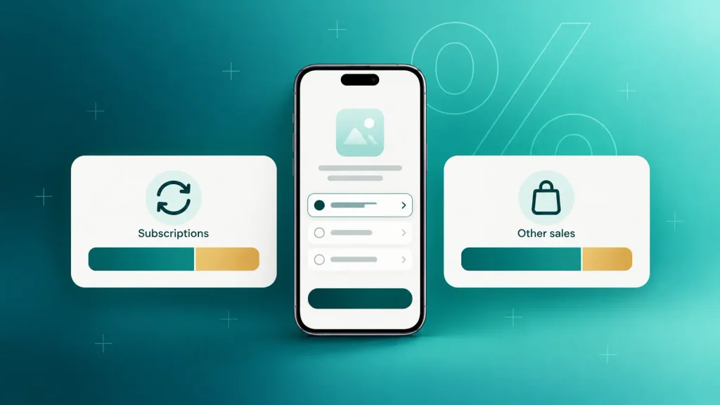 Google Play 2026 service fee split between subscriptions and other digital sales