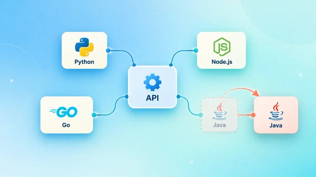 Gradual backend migration that moves one service at a time behind a shared API