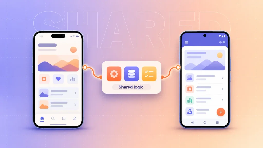Kotlin Multiplatform sharing business logic while each platform keeps a native interface