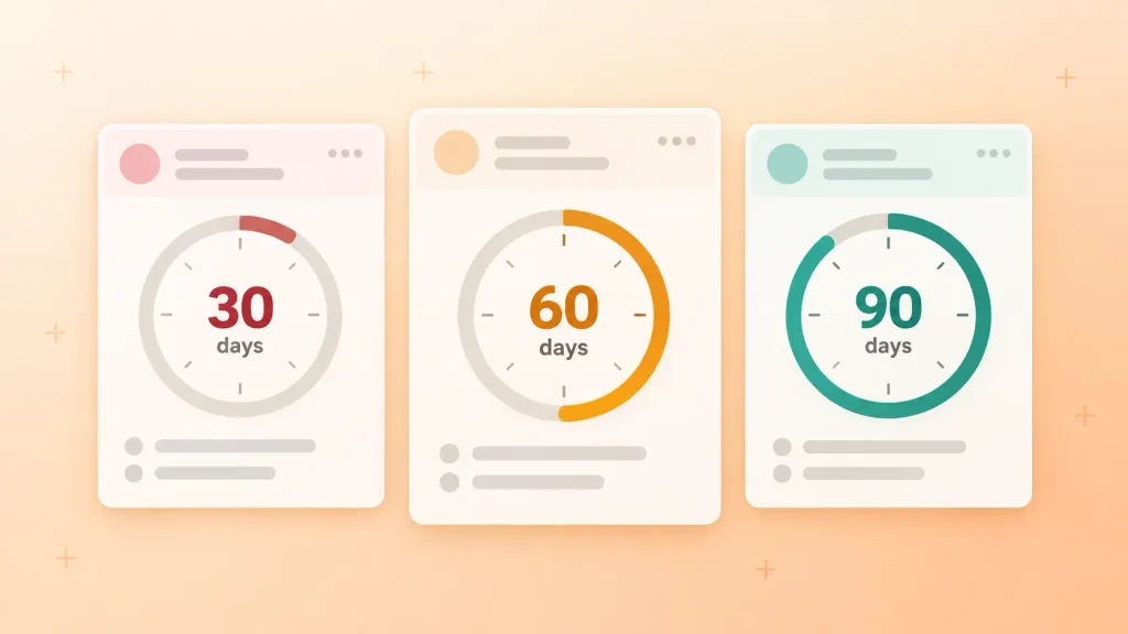 Three retailer portal cards with countdown timers showing dispute windows for activewear deductions